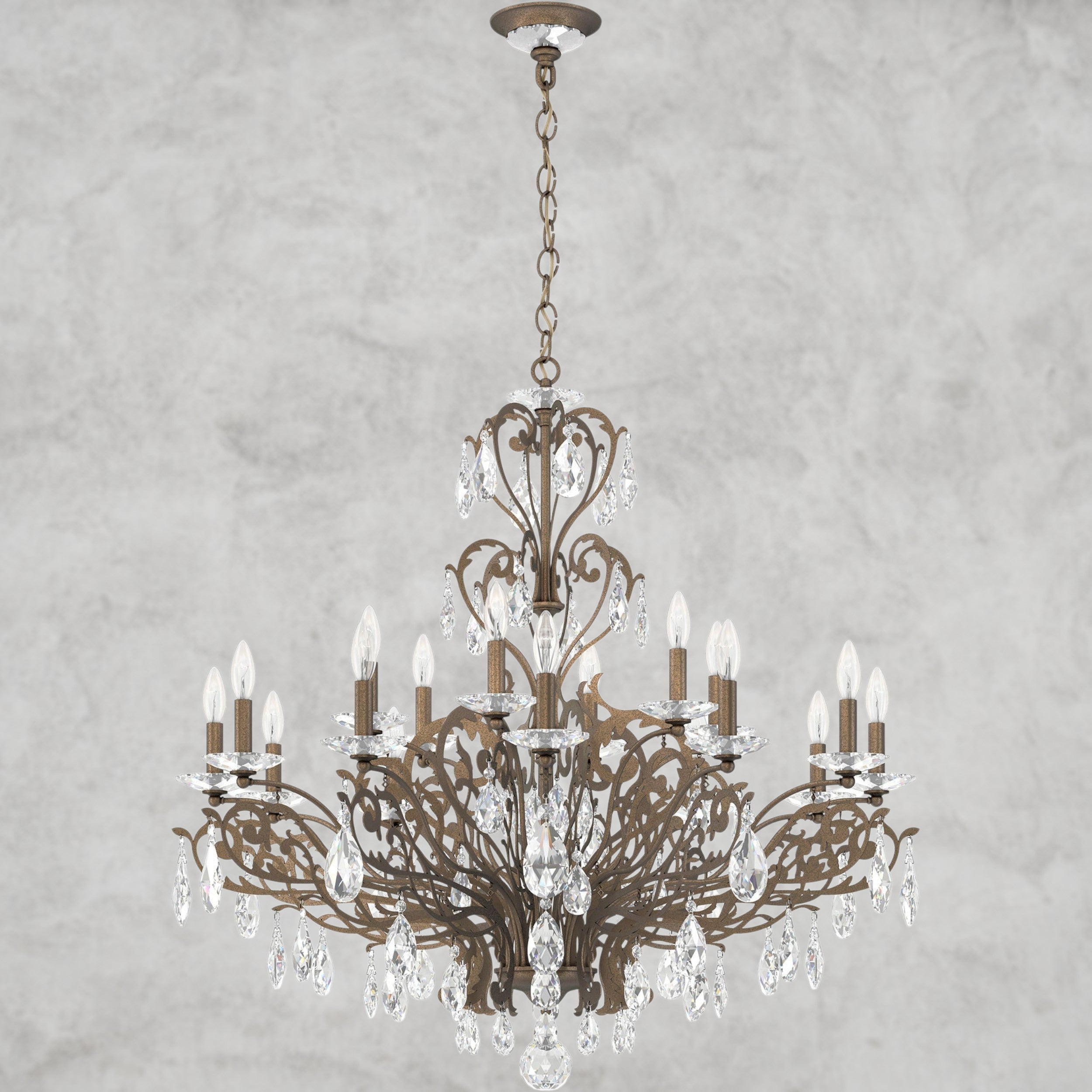 Filigrae Crystal Chandelier39"